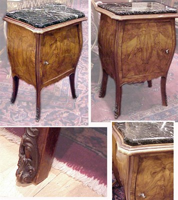 Lot 243 - Pair of Continental Rococo Style Marble Top...