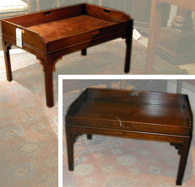 Lot 216 - Pair of Georgian Style Mahogany Butler's Tray...
