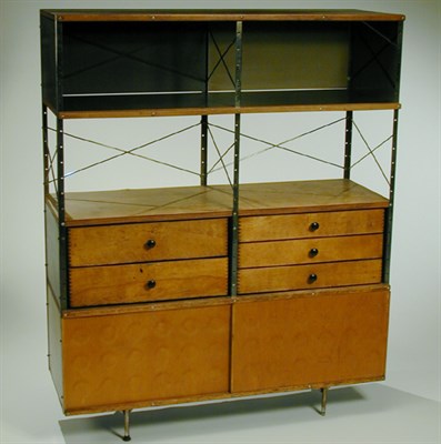 Lot 159 - Wood and Metal E.S.U. Storage Unit Designed by...