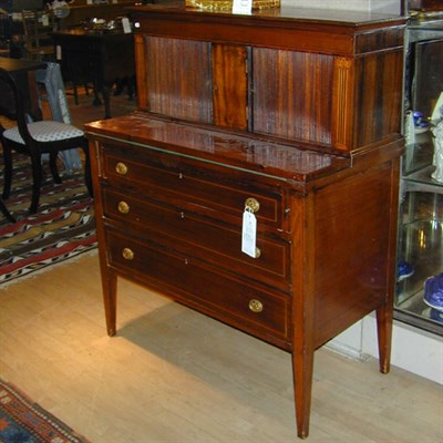 Lot 118 - Federal Style Inlaid Mahogany Tambour Desk