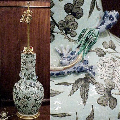 Lot 409 - Pair of Chinese Polychrome-Decorated Porcelain...