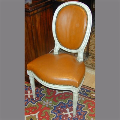 Lot 373 - Set of Twelve Louis XVI Style Painted Chairs