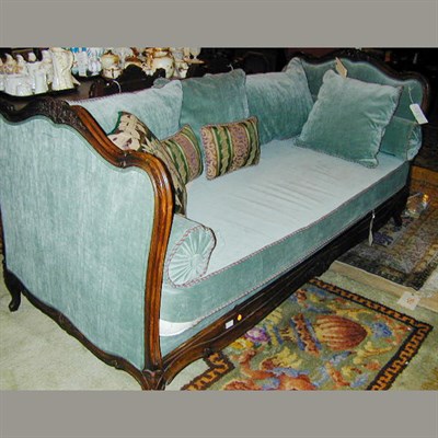 Lot 628 - Louis XV Style Carved Beechwood Daybed With...
