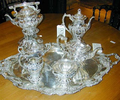 Lot 321 - Gorham Sterling Silver Tea and Coffee Service...