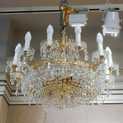 Lot 351 - Empire Style Gilt-Metal Twenty-Four Light...