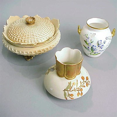 Lot 743 - Group of Nine Royal Worcester Gilt-Decorated...