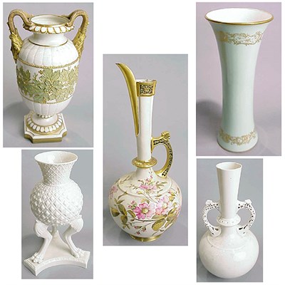Lot 706 - Group of Four Royal Worcester Porcelain...
