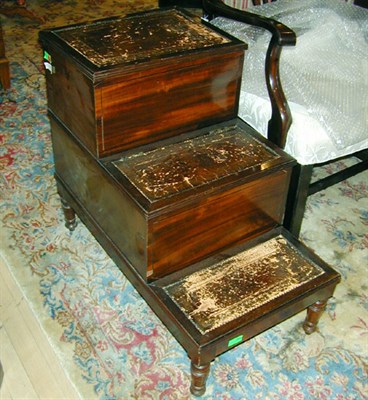 Lot 481 - William IV Mahogany Bedsteps