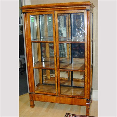 Lot 374 - Biedermeier Style Partially Ebonized Mahogany...