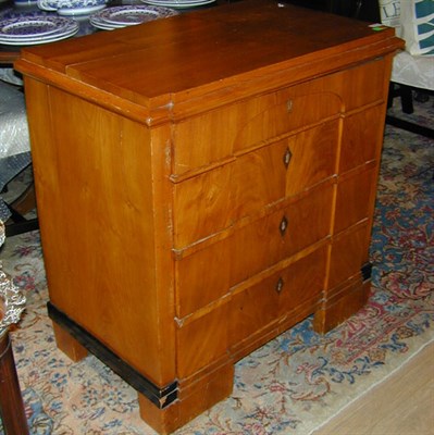 Lot 488 - Biedermeier Style Mahogany Commode