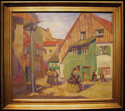 Lot 22 - Julius Graumann German, b. 1878 HOUSES IN...