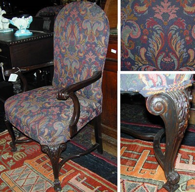 Lot 612 - Set of Five Georgian Style Mahogany Dining...
