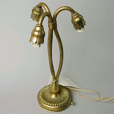 Lot 263 - Tiffany Gilt-Bronze Lily Lamp Base In the form...