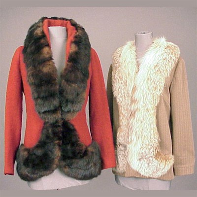 Lot 645 - Two Fur-Trimmed Jackets Early 1930s and 1950s...