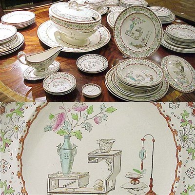 Lot 147 - Copeland Stoneware Partial Dinner Service...