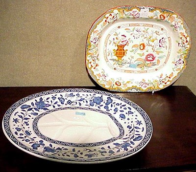 Lot 105 - Two English Ironstone Platters