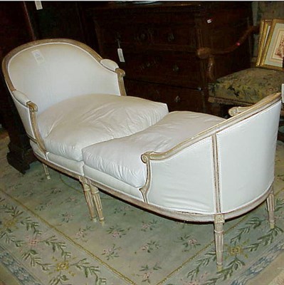 Lot 119 - Louis XVI Style Beechwood Duchess du Brisee