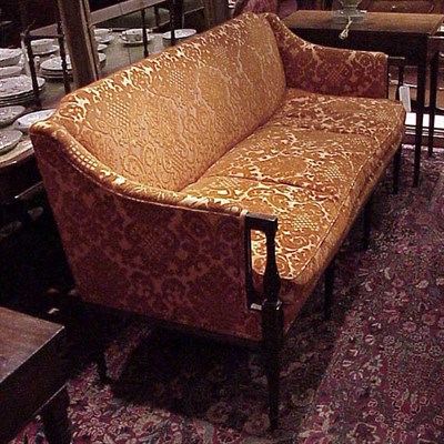 Lot 169 - Federal Style Upholstered Mahogany Sofa