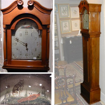 Lot 187 - Federal Style Cherry Tall Case Clock