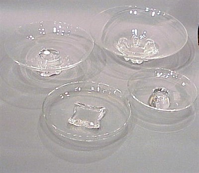 Lot 194 - Group of Four Steuben Glass Bowls and Compotes