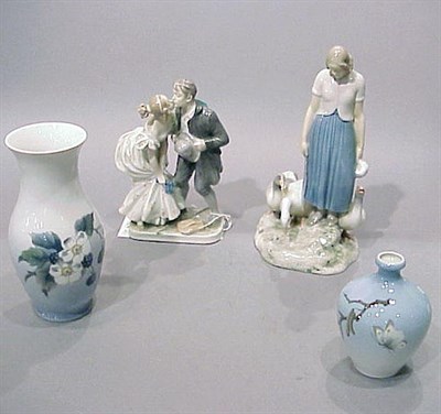 Lot 196 - Group of Four Royal Copenhagen Porcelain Articles