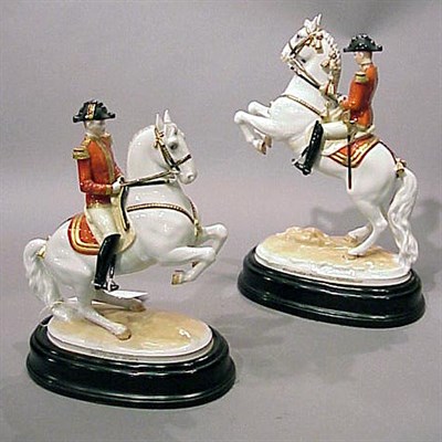 Lot 197 - Two Vienna Porcelain Equestrian Figures