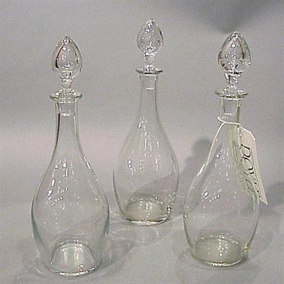 Lot 198 - Group of Three Baccarat Glass Decanters