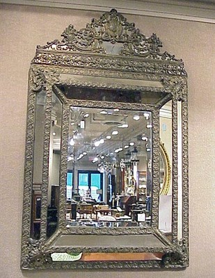 Lot 213 - Baroque Style Brass Mirror