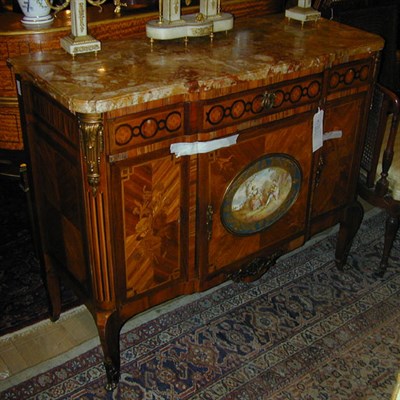 Lot 492 - Louis XV Style Gilt-Bronze Mounted Commode The...
