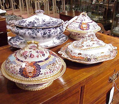 Lot 286 - Group of Four English Ironstone Tureens