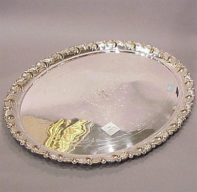 Lot 331 - Rococo Style Silver Plated Platter