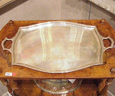 Lot 336 - Sterling Silver Two-Handled Tray Approximately...
