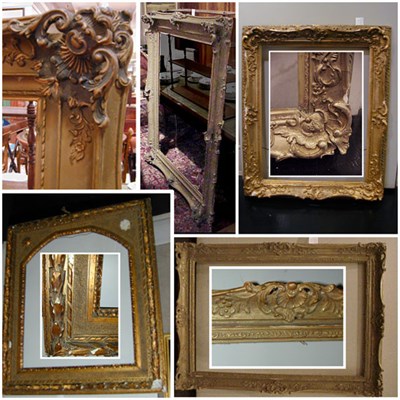 Lot 57 - Miscellaneous Group of Gilt and Gessoed Frames...