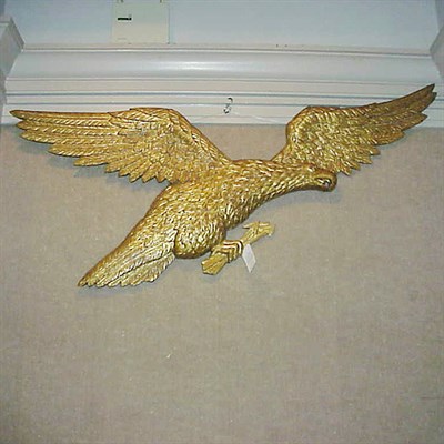 Lot 344 - Federal Style Gilt Carved Wood Eagle