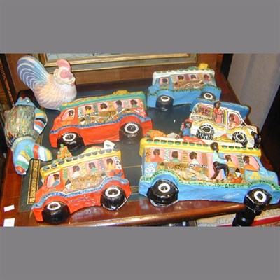 Lot 247 - Group of Seven Papier Mache Decorations