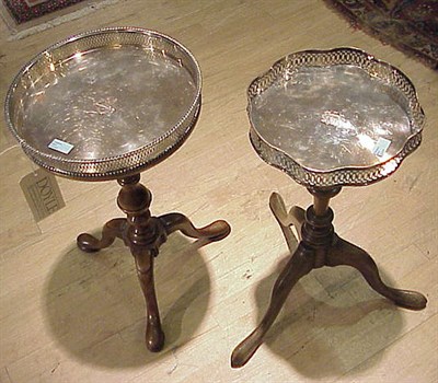Lot 366 - Two Georgian Style Mahogany Side Tables with...