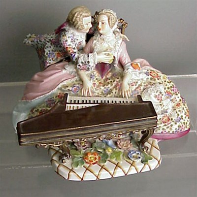 Lot 547 - Pottschappel Porcelain Figural Group