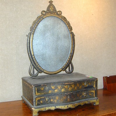 Lot 194A - Victorian Chinoiserie Decorated Dressing Mirror