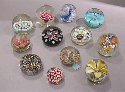 Lot 386 - Group of Paperweights Approximately twelve...
