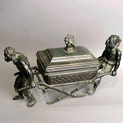 Lot 363 - French Bronze Sculpture of Blackamoors...