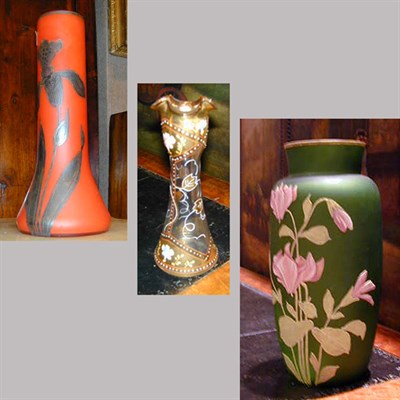 Lot 429 - Group of Three Glass Vases