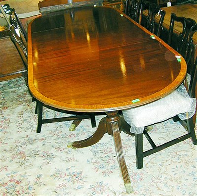 Lot 486 - George III Style Mahogany Triple-Pedestal...
