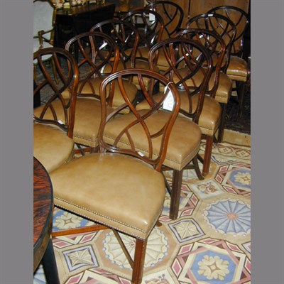 Lot 283 - Assembled Set of Ten George III Style Mahogany...