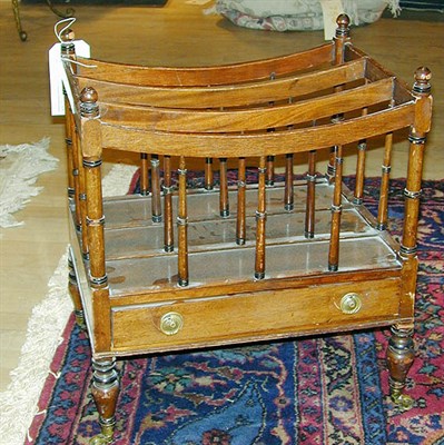 Lot 495 - George III Style Mahogany Canterbury