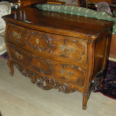 Lot 524 - Provincial Louis XV Style Fruitwood Commode