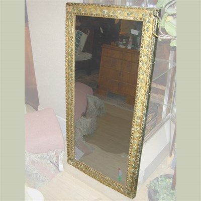 Lot 333 - Neoclassical Painted and Parcel Gilt Mirror