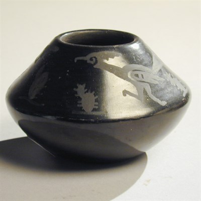 Lot 454 - San Ildefonso Blackware Pot Tonita Martinez...
