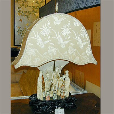 Lot 269 - Japanese Carved Bone Group of a Fisherman and...