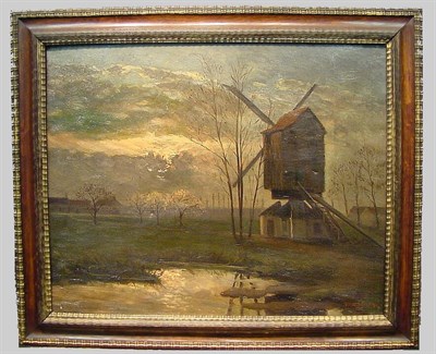 Lot 59 - Georges Plasse French, b. 1878 WINDMILL Signed...