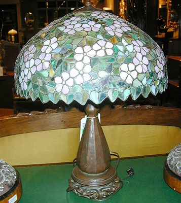Lot 448 - Handel Style Leaded Glass Lamp